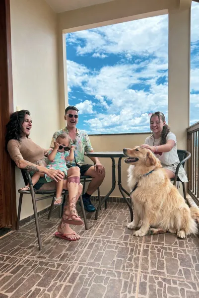Família na Villa Zen